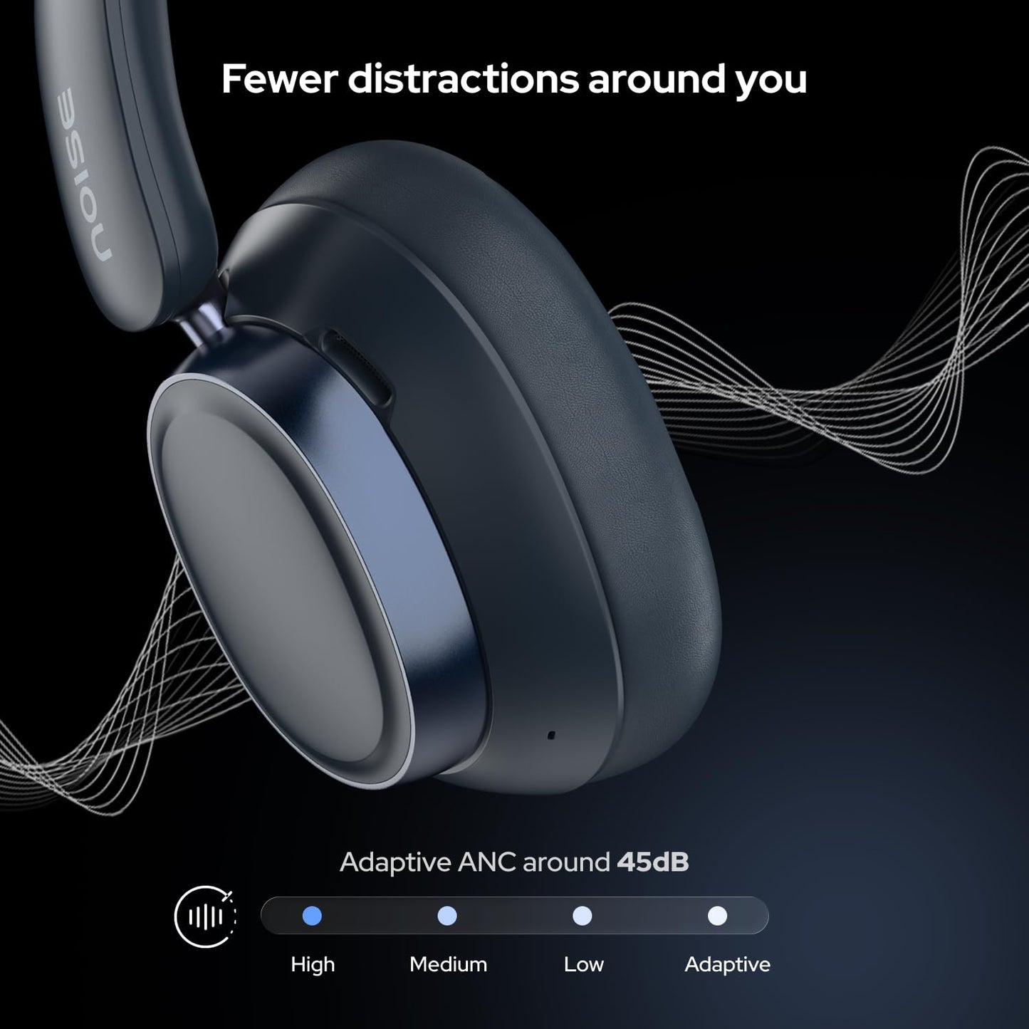 Noise Airwave Max 6 Overhead Wireless Headphone - OneSize Cobalt Blue