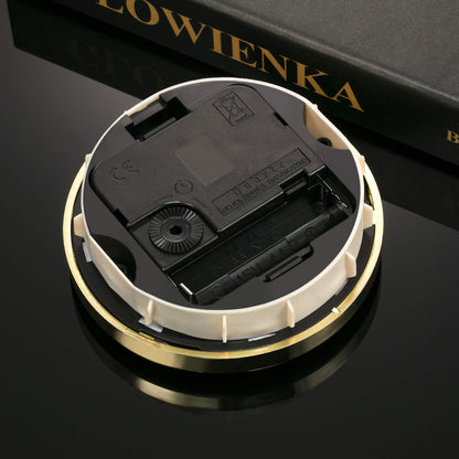Hicarer 3-1/2 Inch (90 mm) Quartz Clock Fit-Up/Insert with Arabic Numeral, Quartz Movement