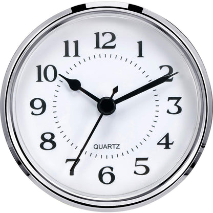 Hicarer 3-1/2 Inch (90 mm) Quartz Clock Fit-Up/Insert with Arabic Numeral, Quartz Movement